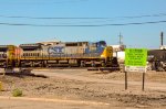 CSX C40-8W Locomotive in the yard